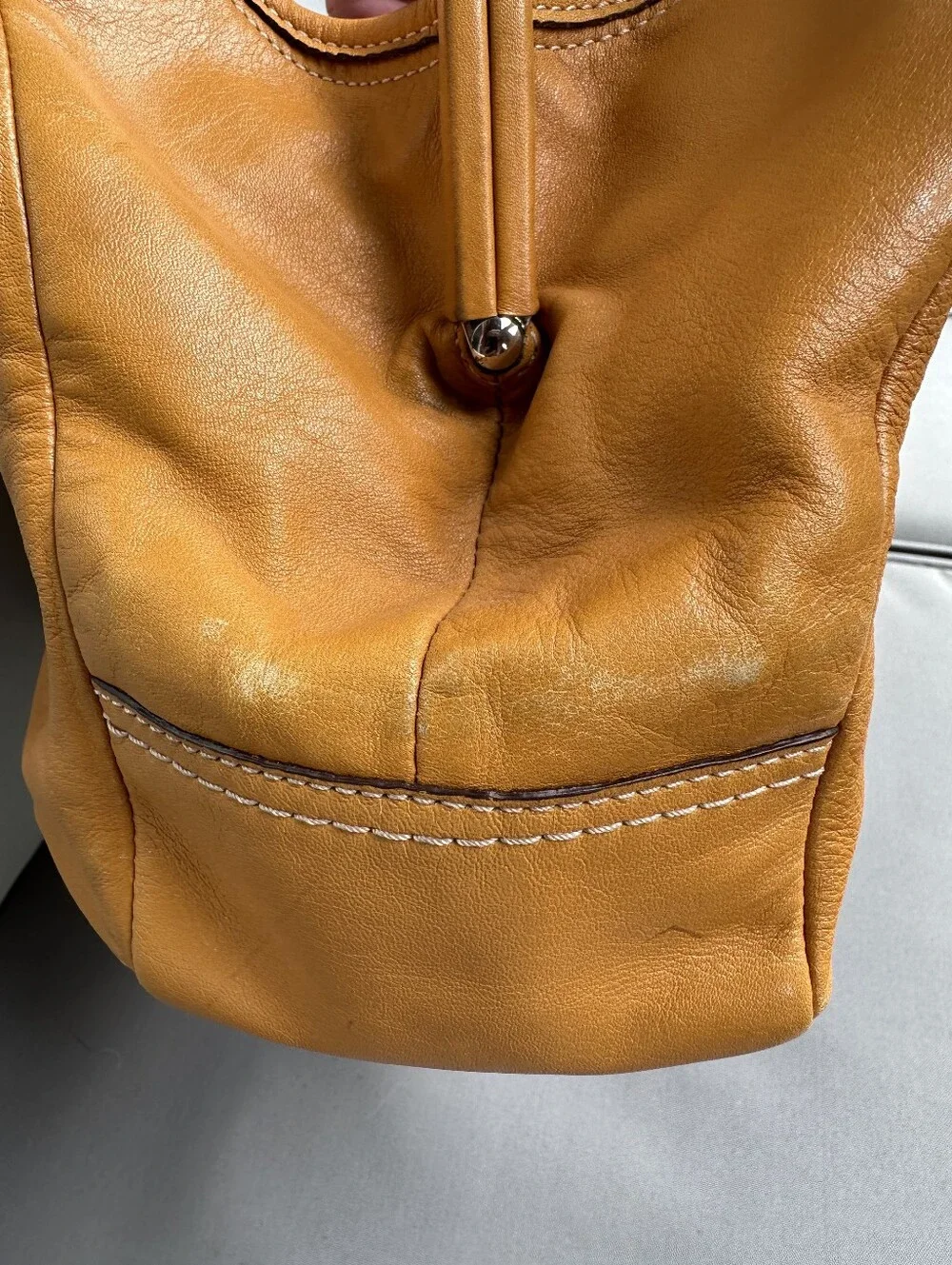 Coach Ergo Kisslock Mustard Yellow Shoulder Bag